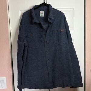 Dickies Navy Textured Heavyweight Shirt size 3x